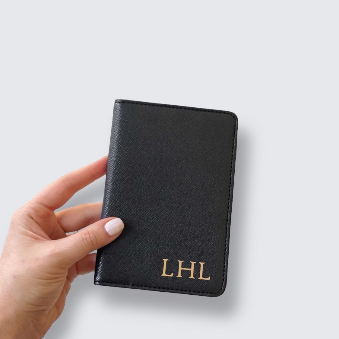 Personalised Black Travel Set