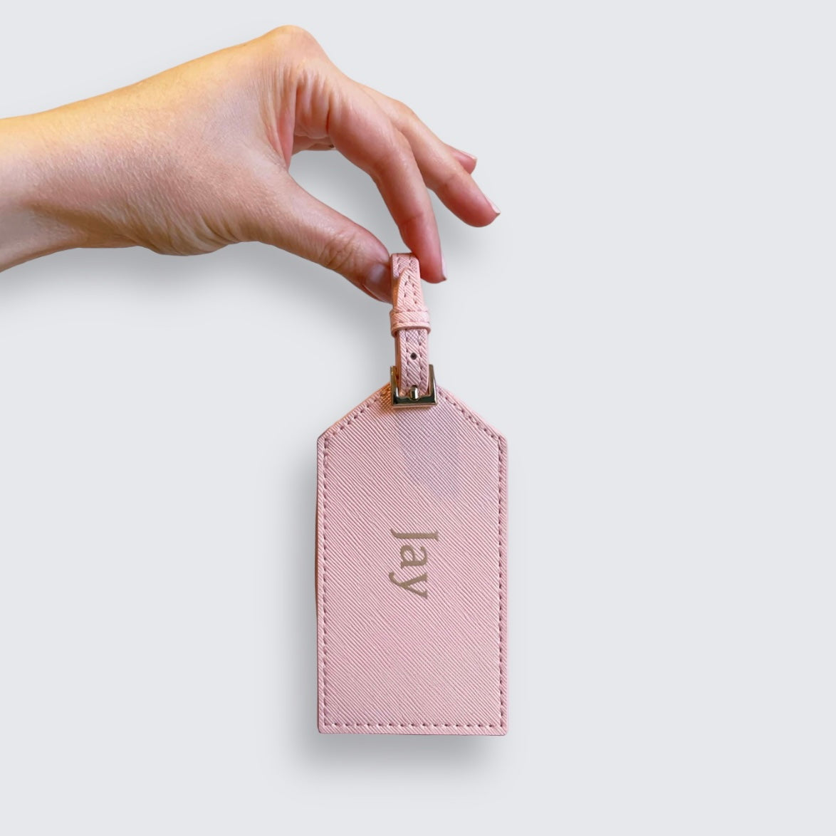 Personalised Pink or White Luggage Tag & Travel Set
