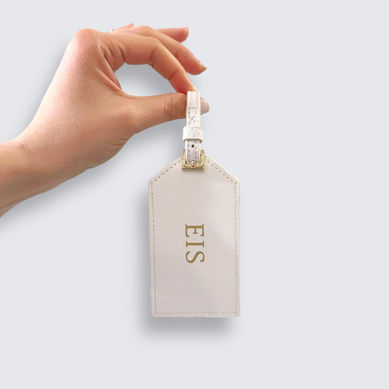 Personalised Pink or White Luggage Tag & Travel Set
