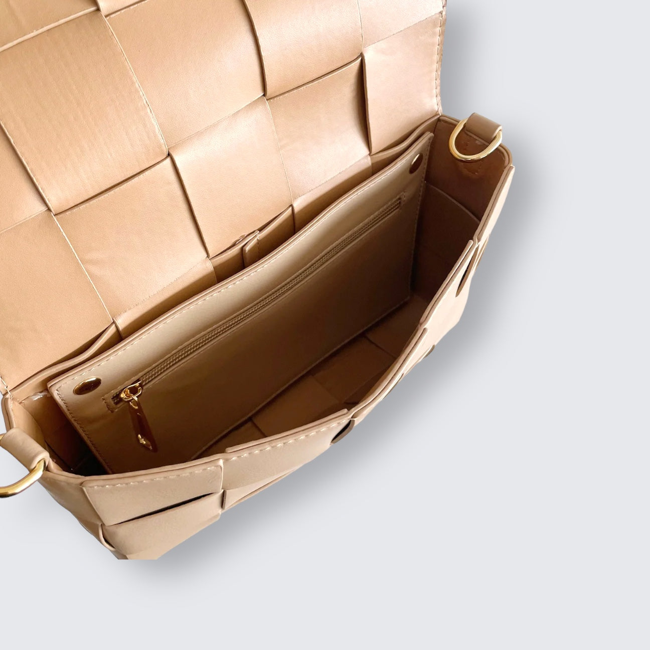 Personalised Woven Crossbody Bag With Removable Strap