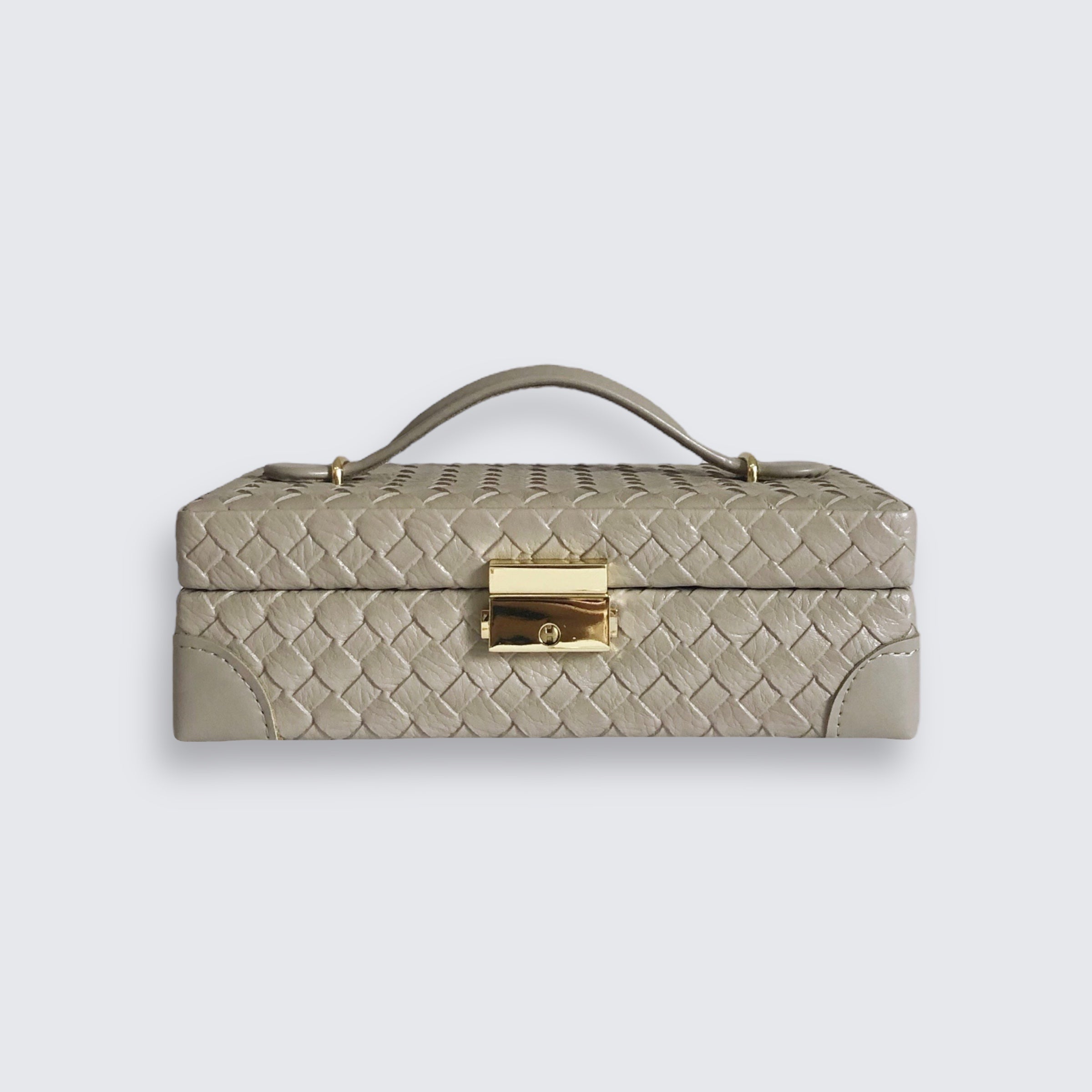 Woven Jewellery Box With Mirror