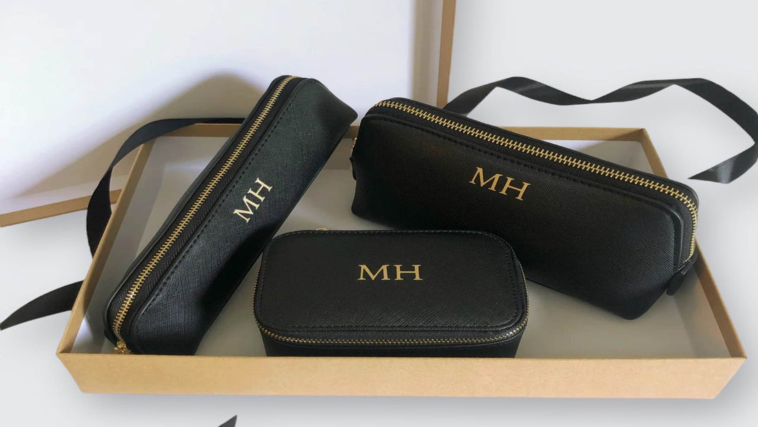 Vegan Leather bag wash bag -