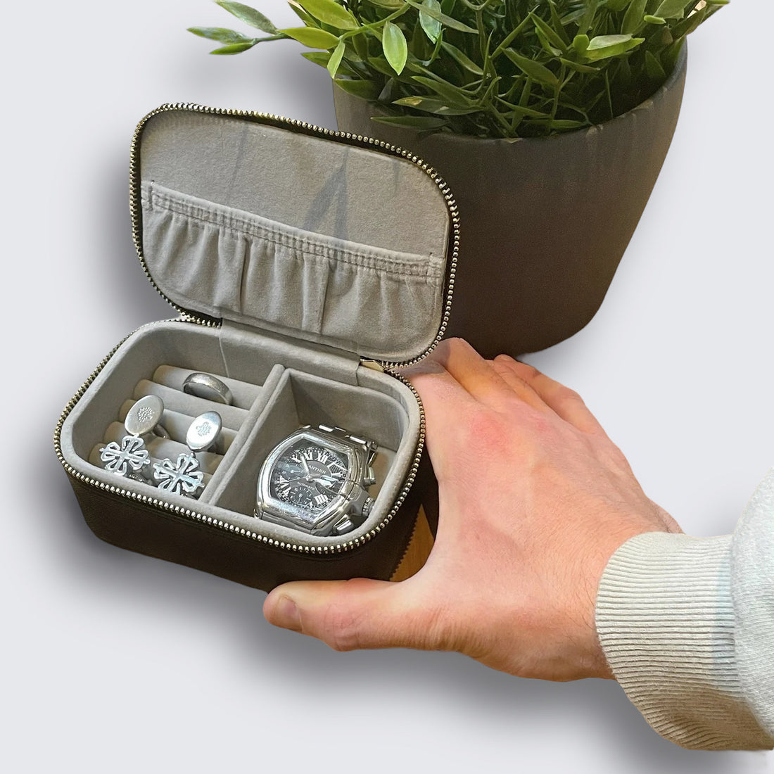 luxury gift Mens Personalised Watch Box