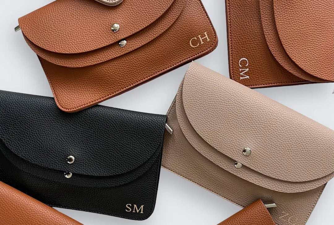 Personalised clutch bag