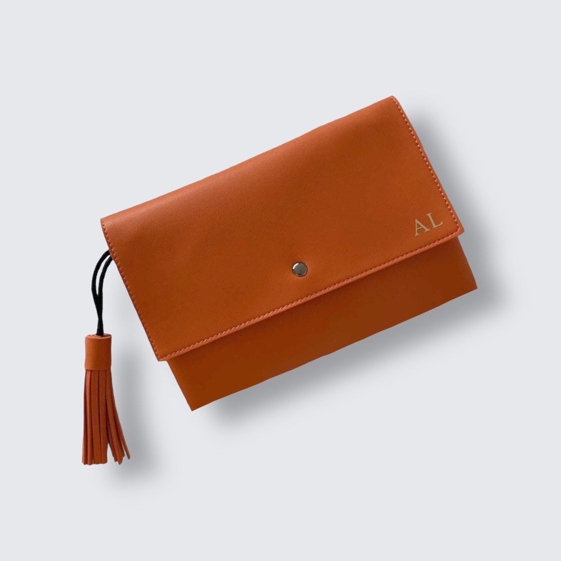 Personalised Cross Body Clutch Bag With Tassel