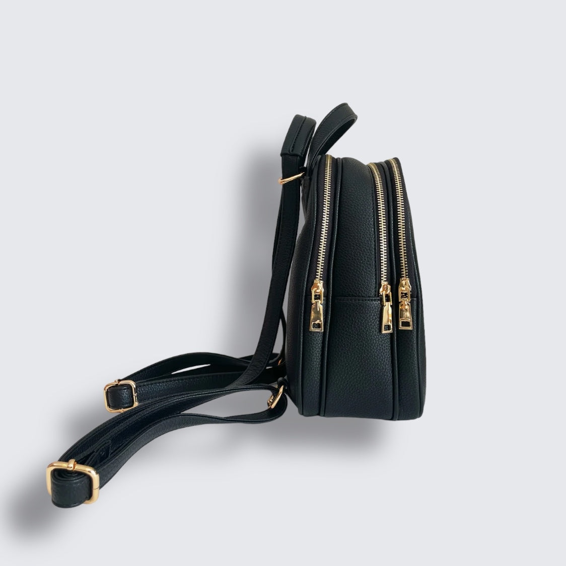 Personalised Vegan Leather Backpack With Initials