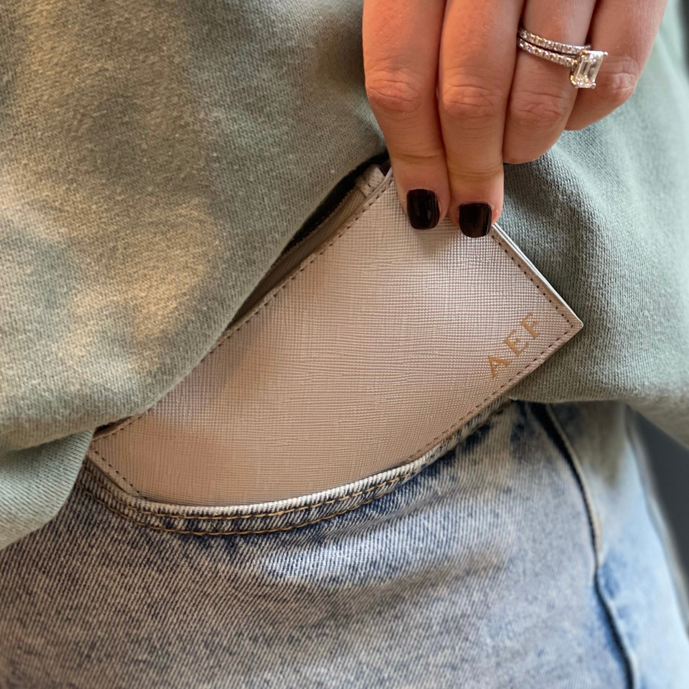 Personalised Leather Card Holder