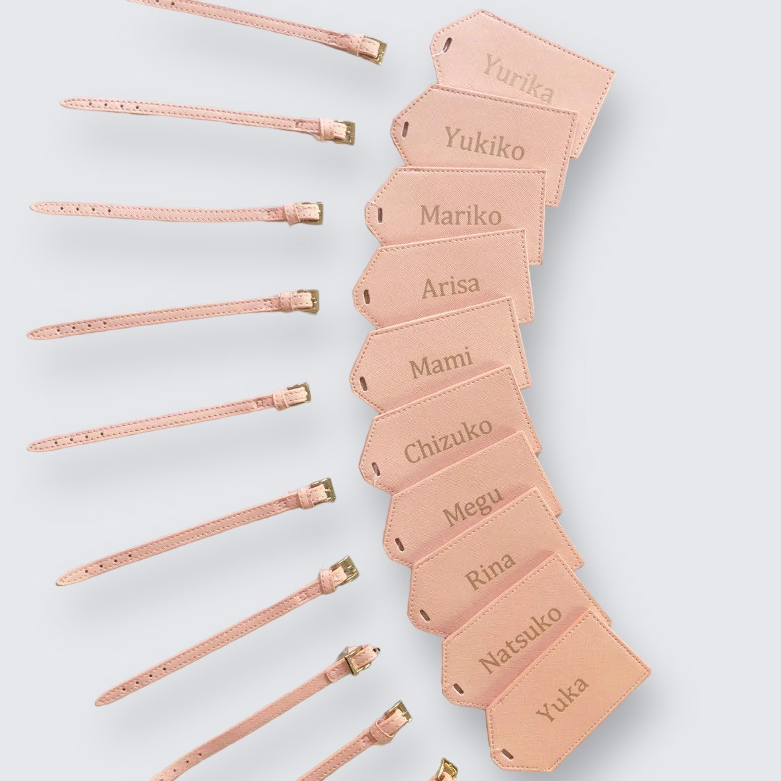 Personalised Pink or White Luggage Tag & Travel Set