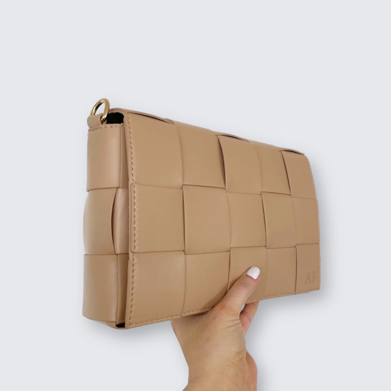 Personalised Woven Crossbody Bag With Removable Strap