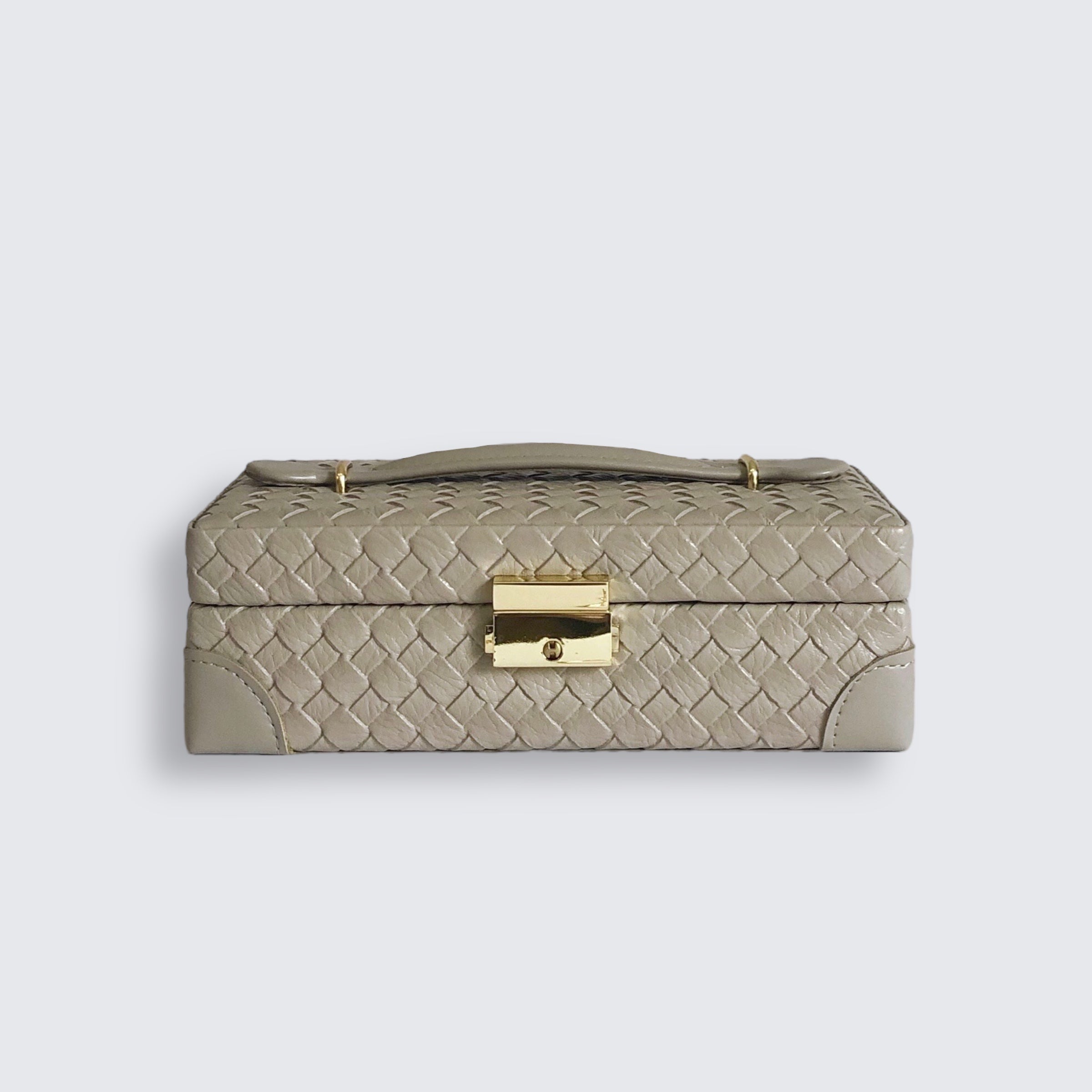 Woven Jewellery Box With Mirror