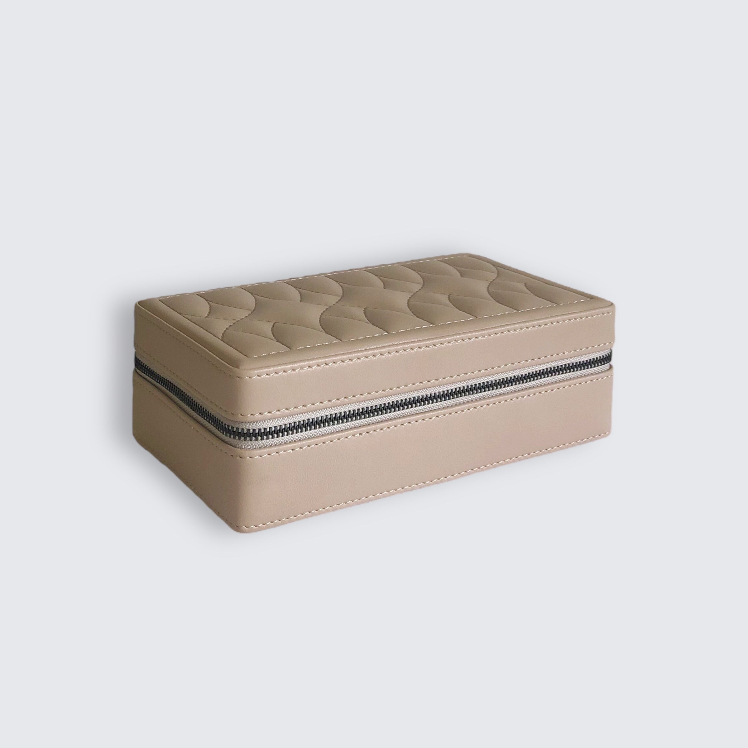 Quilted Jewellery Box With Mirror