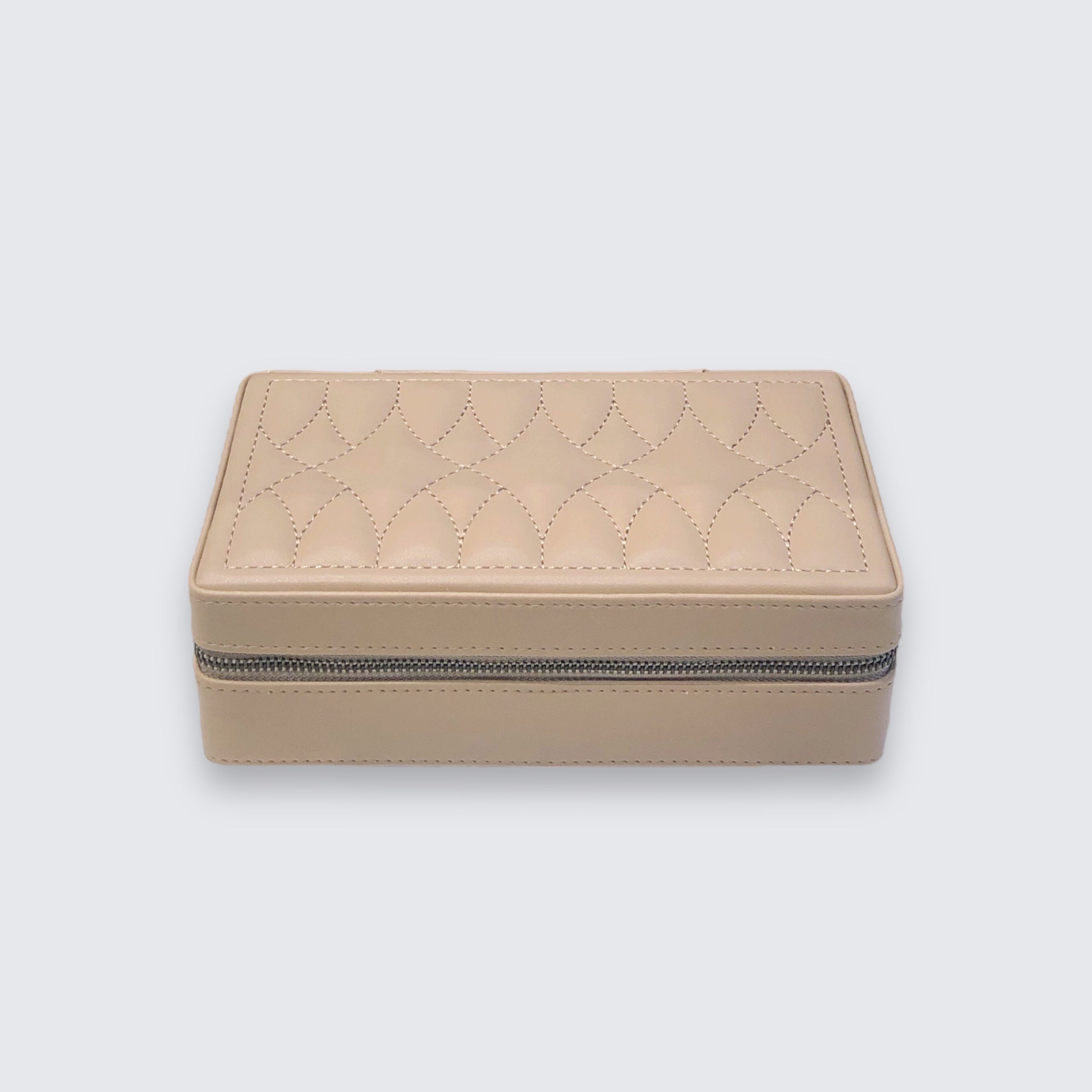 Quilted Jewellery Box With Mirror