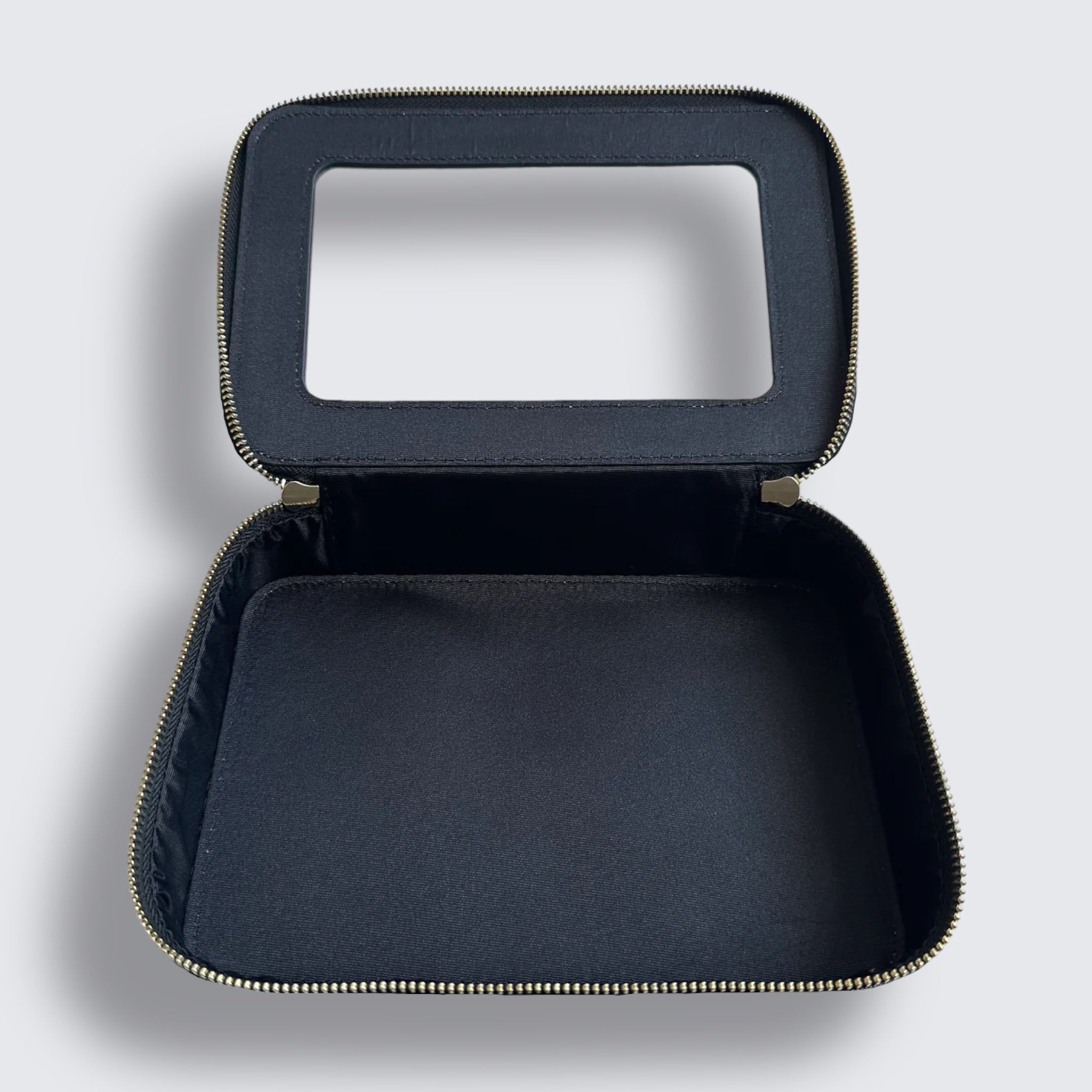 Transparent Double Zip Makeup Case