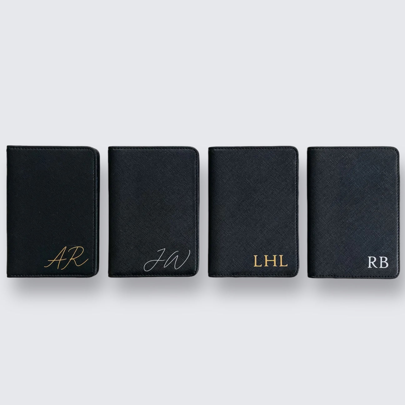 Women's Personalised Passport Cover - Black, White & Pink