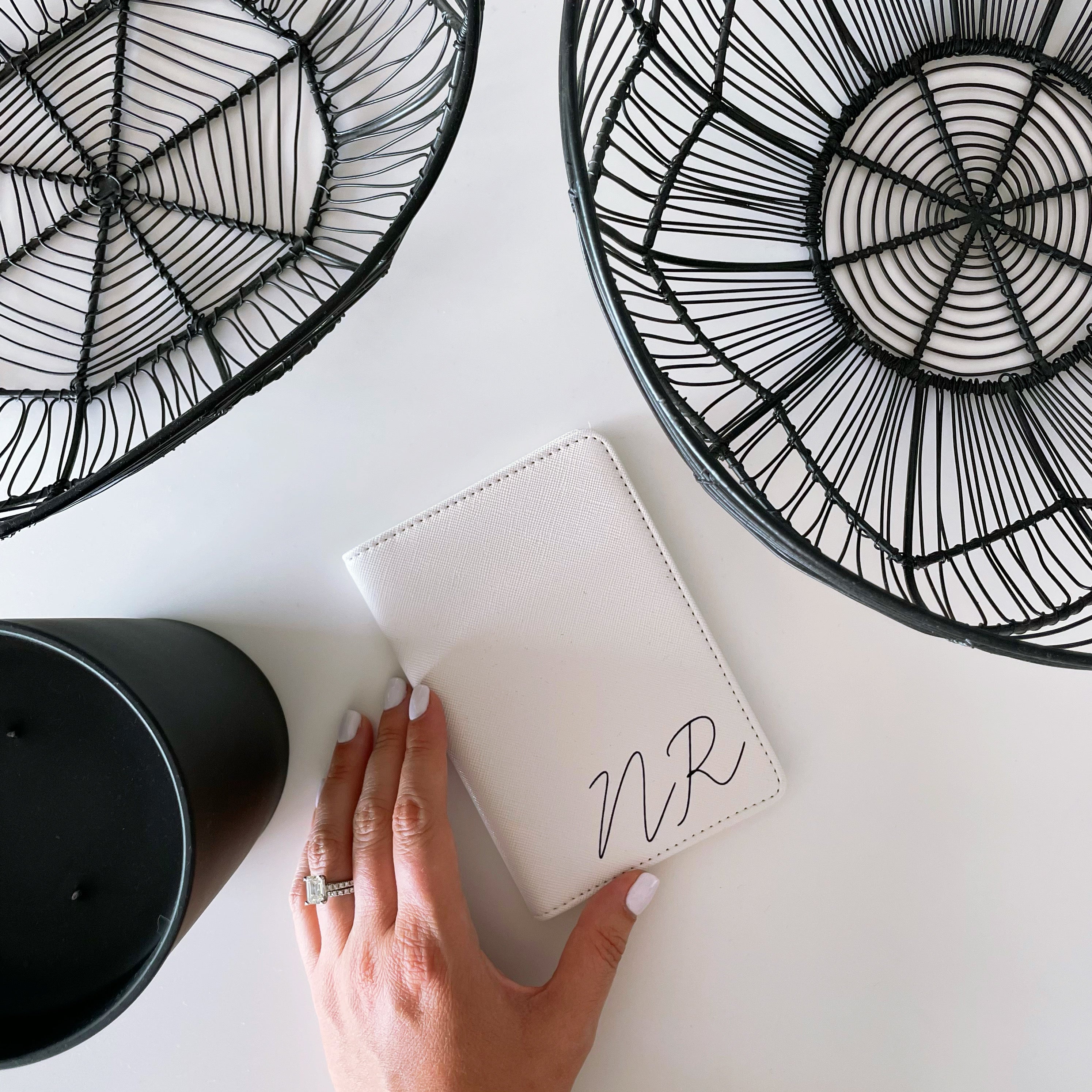 Personalised Passport Cover - Black & White