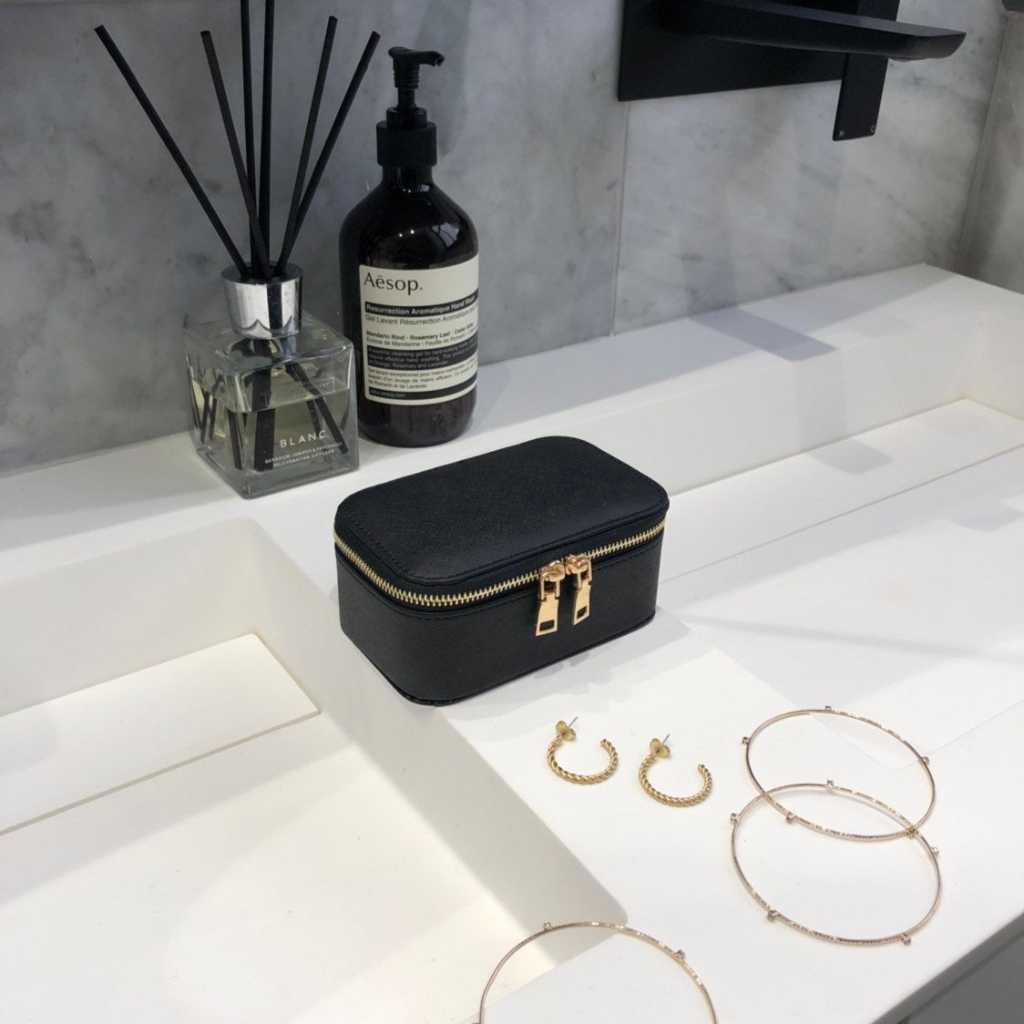 Personalised Classic Black Jewellery Box