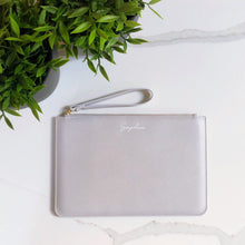Load image into Gallery viewer, Personalised Wristlet Clutch Bag Script

