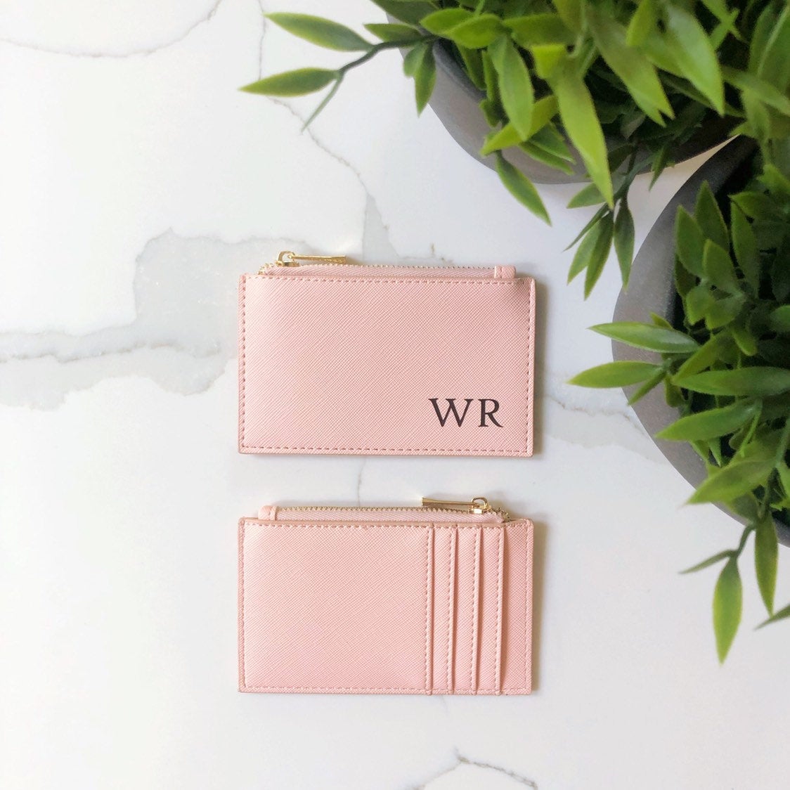 Personalised Black Wristlet Clutch Bag & Card Holder