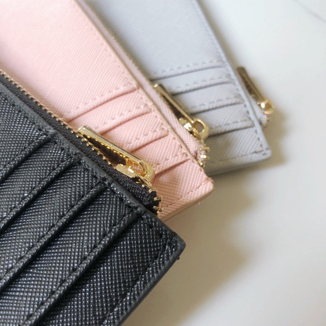 Personalised Black Wristlet Clutch Bag & Card Holder