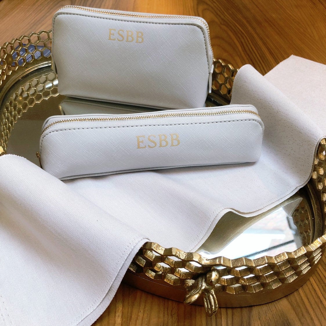 Personalised Luxury Makeup Bag Set