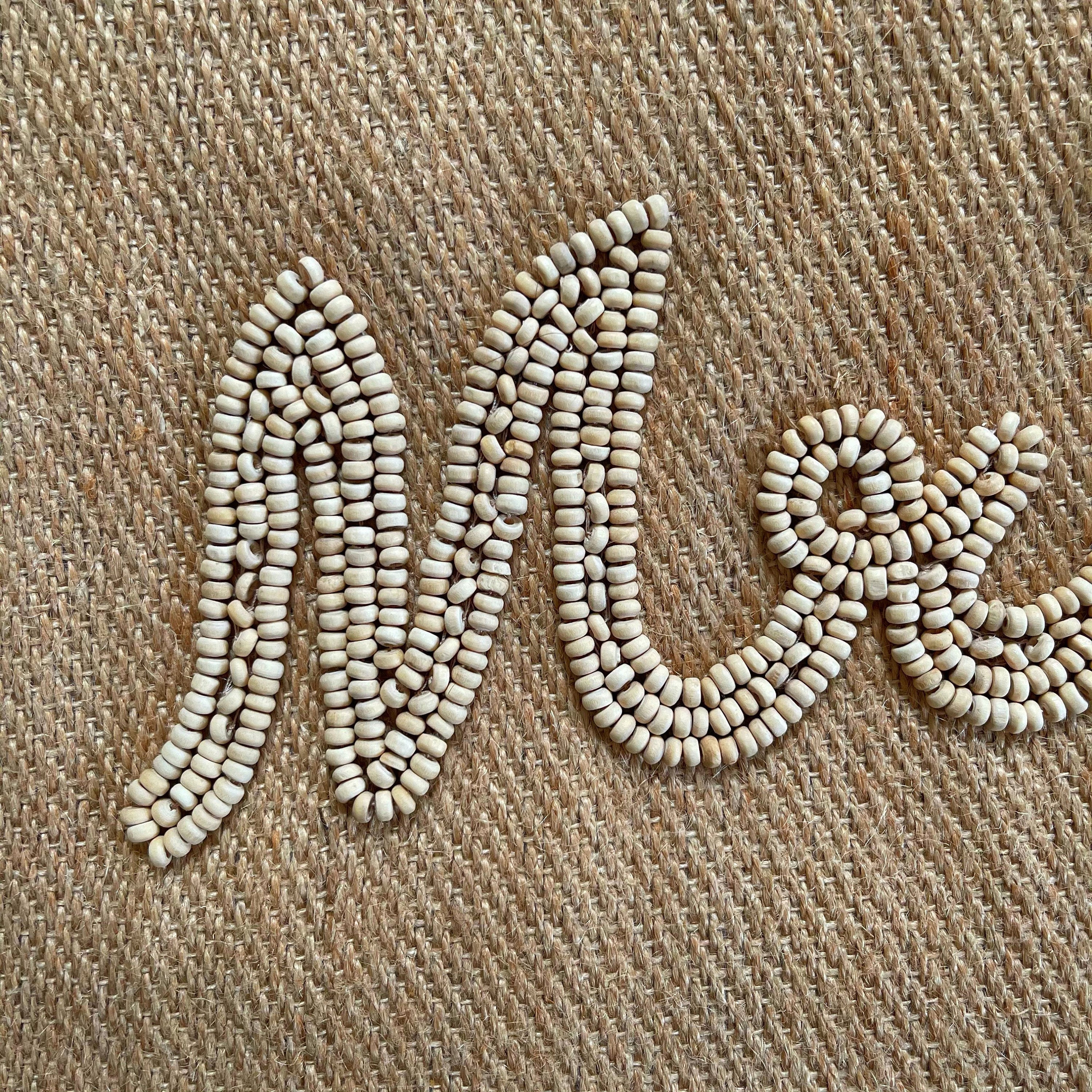 Hand Beaded Mrs Wristlet Clutch