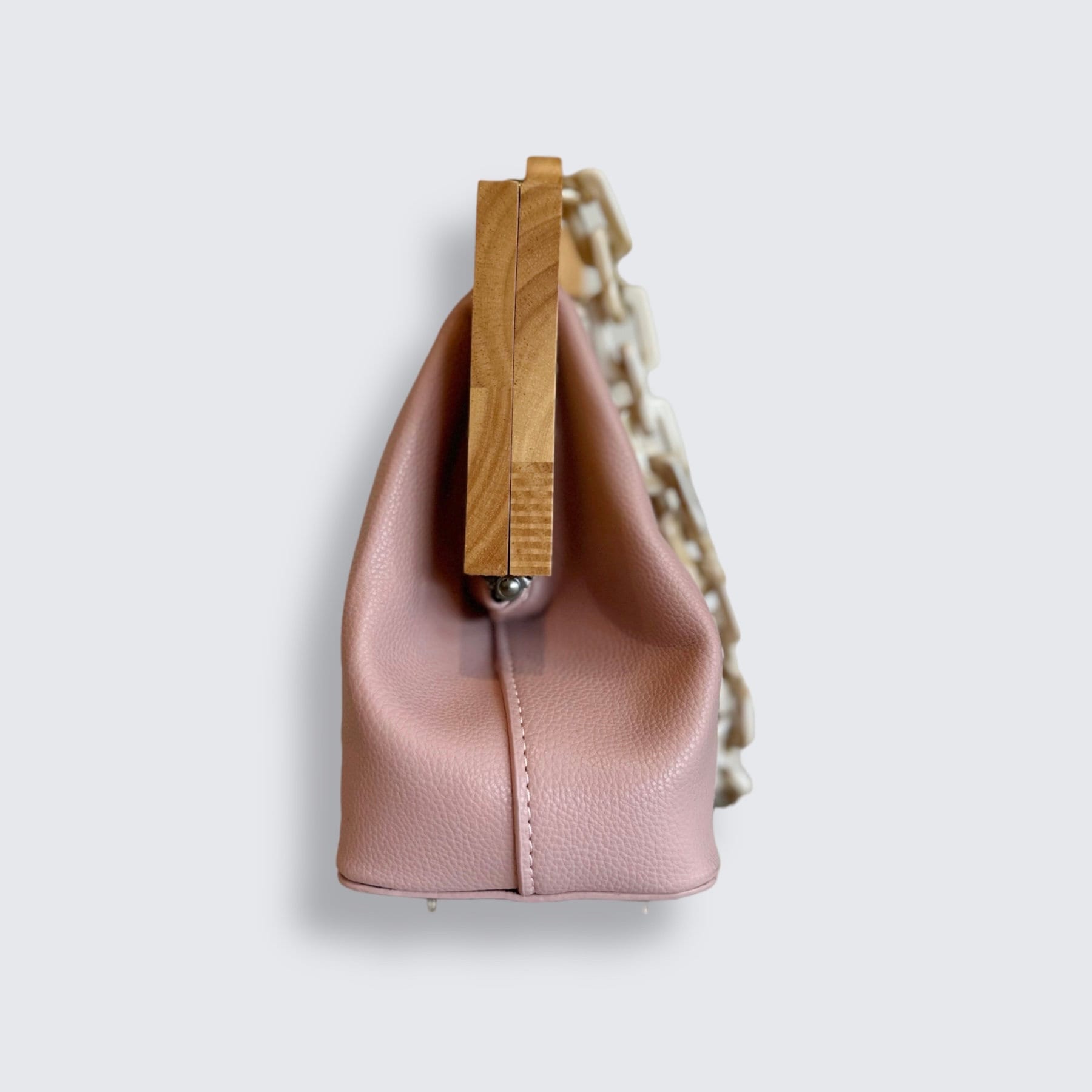 Pink Crossbody Bag With Removable Strap