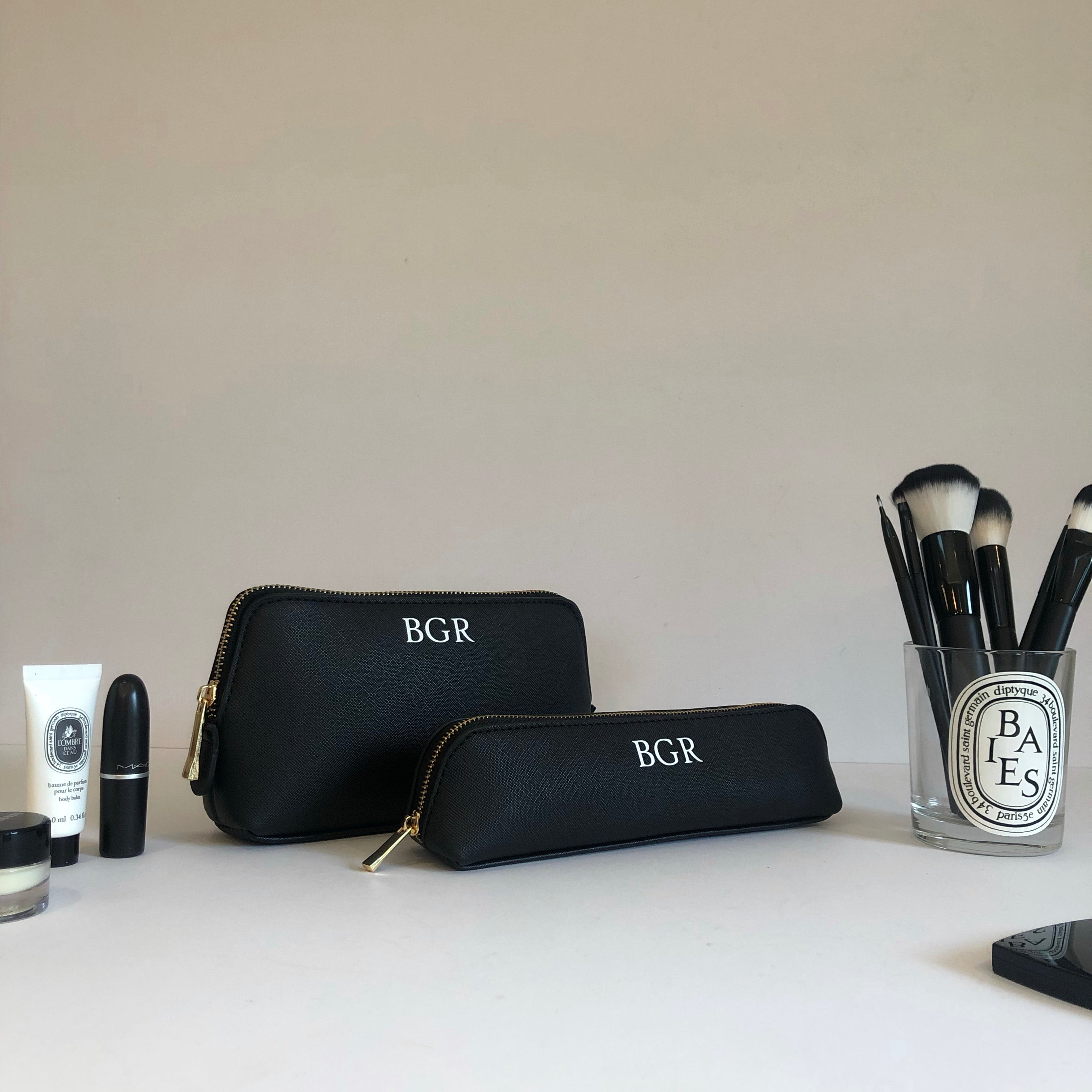 Personalised Luxury Makeup Bag Set