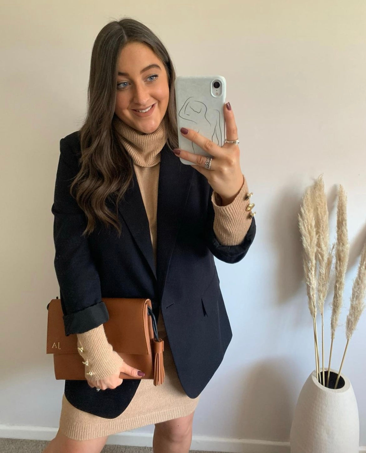 Personalised Cross Body Clutch Bag With Tassel